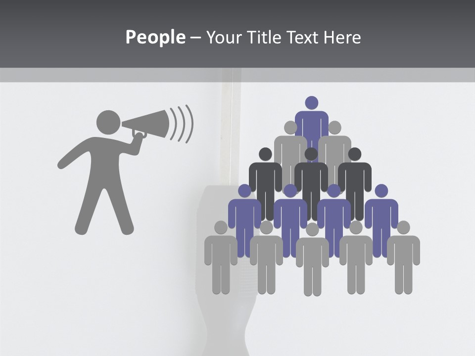 Caucasian Danger Sitting PowerPoint Template