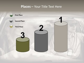 Caucasian Danger Sitting PowerPoint Template