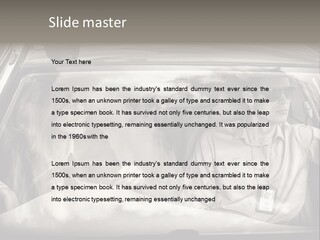 Caucasian Danger Sitting PowerPoint Template