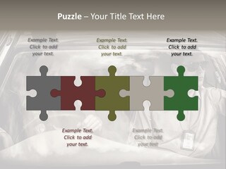 Caucasian Danger Sitting PowerPoint Template