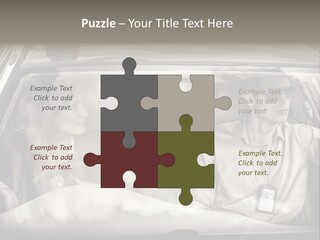 Caucasian Danger Sitting PowerPoint Template