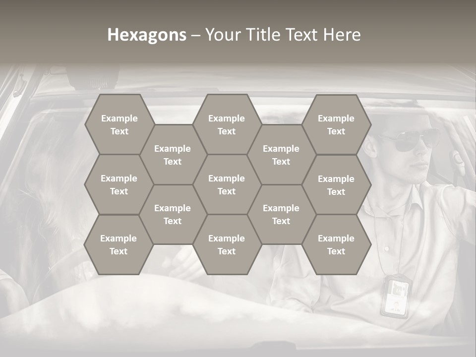 Caucasian Danger Sitting PowerPoint Template