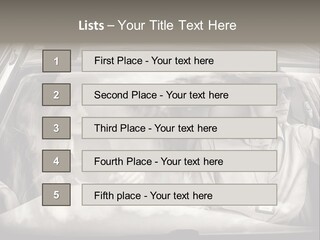 Caucasian Danger Sitting PowerPoint Template