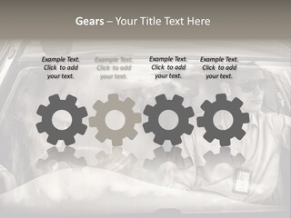 Caucasian Danger Sitting PowerPoint Template