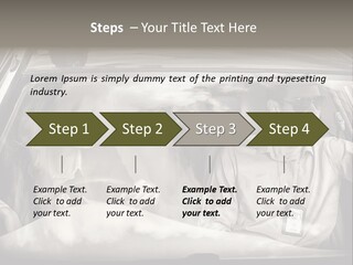 Caucasian Danger Sitting PowerPoint Template