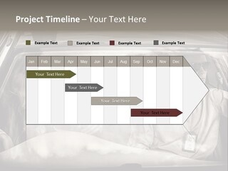 Caucasian Danger Sitting PowerPoint Template