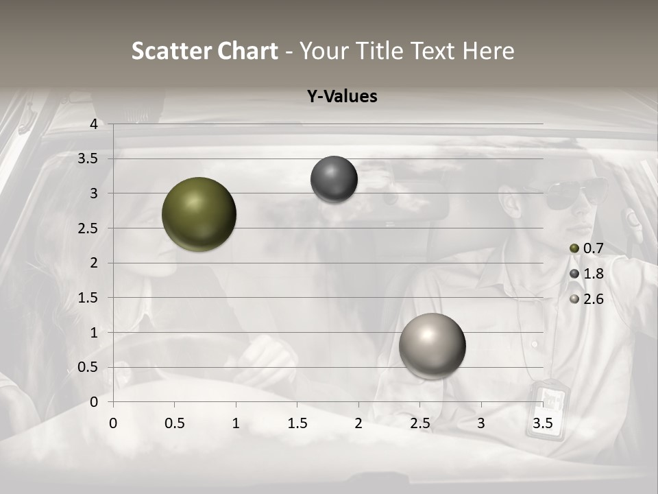 Caucasian Danger Sitting PowerPoint Template