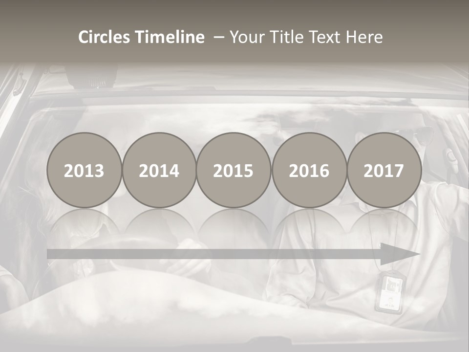 Caucasian Danger Sitting PowerPoint Template