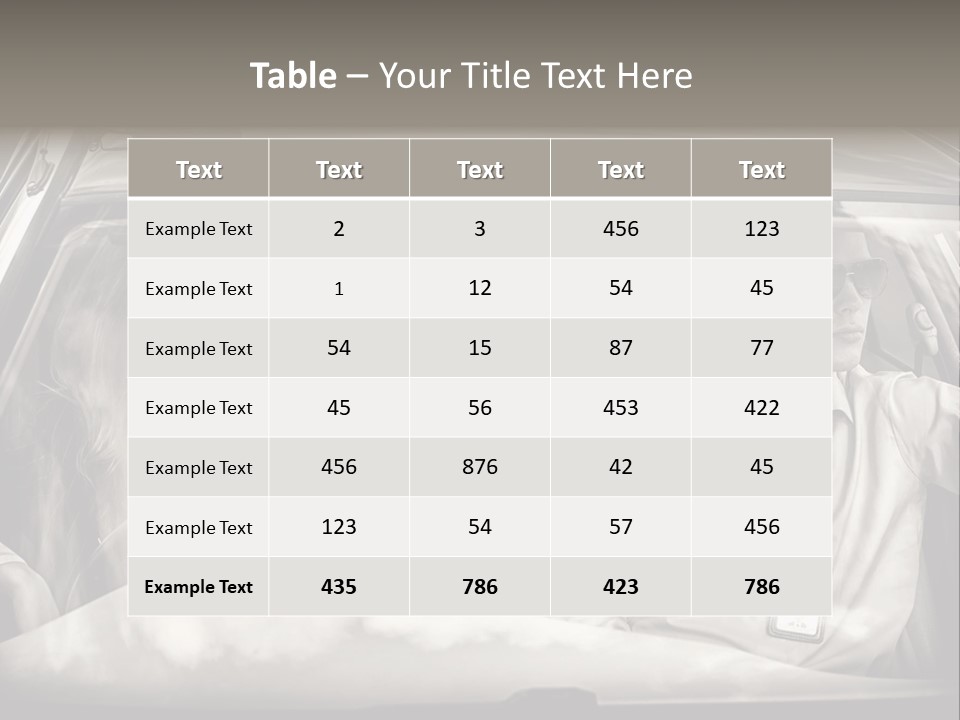 Caucasian Danger Sitting PowerPoint Template
