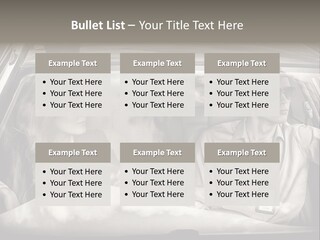 Caucasian Danger Sitting PowerPoint Template