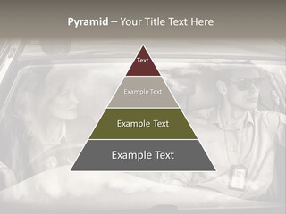 Caucasian Danger Sitting PowerPoint Template