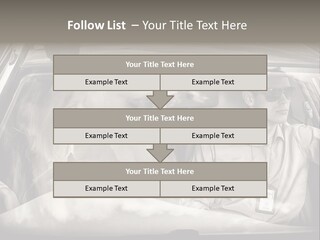 Caucasian Danger Sitting PowerPoint Template