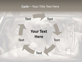 Caucasian Danger Sitting PowerPoint Template