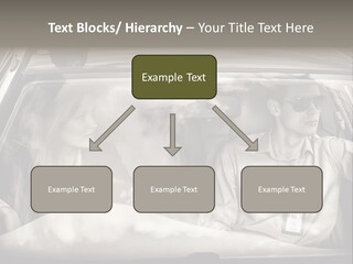 Caucasian Danger Sitting PowerPoint Template