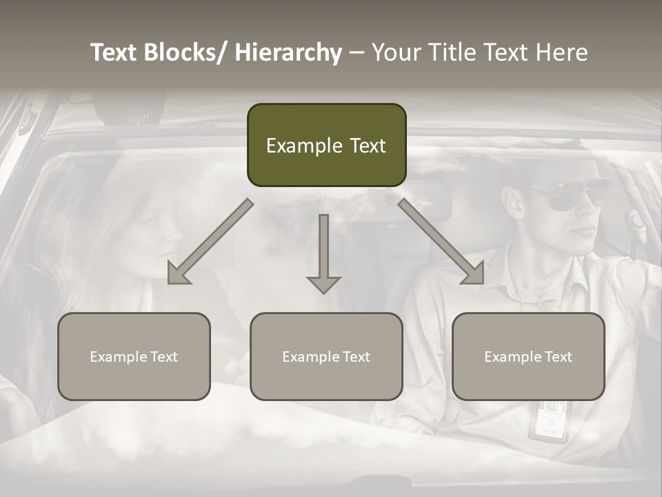 Caucasian Danger Sitting PowerPoint Template