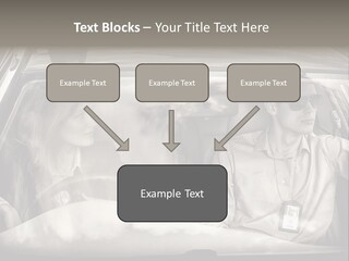 Caucasian Danger Sitting PowerPoint Template