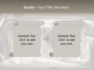 Caucasian Danger Sitting PowerPoint Template