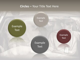 Caucasian Danger Sitting PowerPoint Template