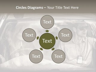 Caucasian Danger Sitting PowerPoint Template