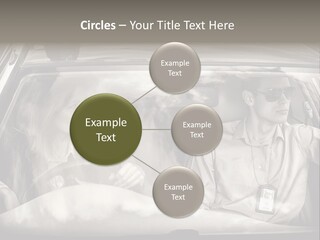 Caucasian Danger Sitting PowerPoint Template