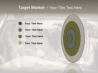 Caucasian Danger Sitting PowerPoint Template