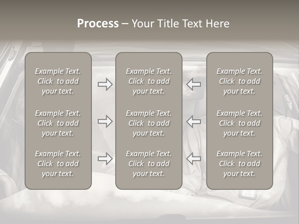 Caucasian Danger Sitting PowerPoint Template