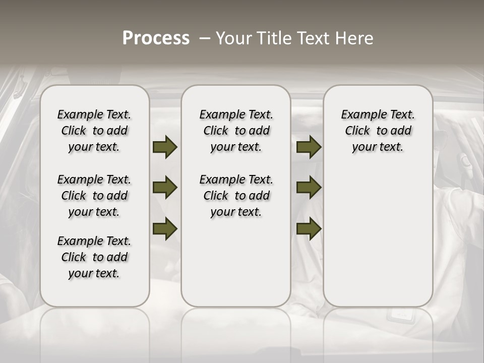 Caucasian Danger Sitting PowerPoint Template
