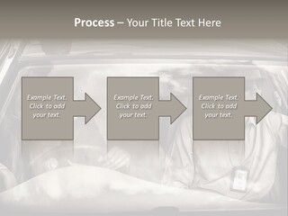 Caucasian Danger Sitting PowerPoint Template
