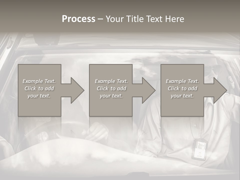 Caucasian Danger Sitting PowerPoint Template