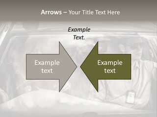 Caucasian Danger Sitting PowerPoint Template