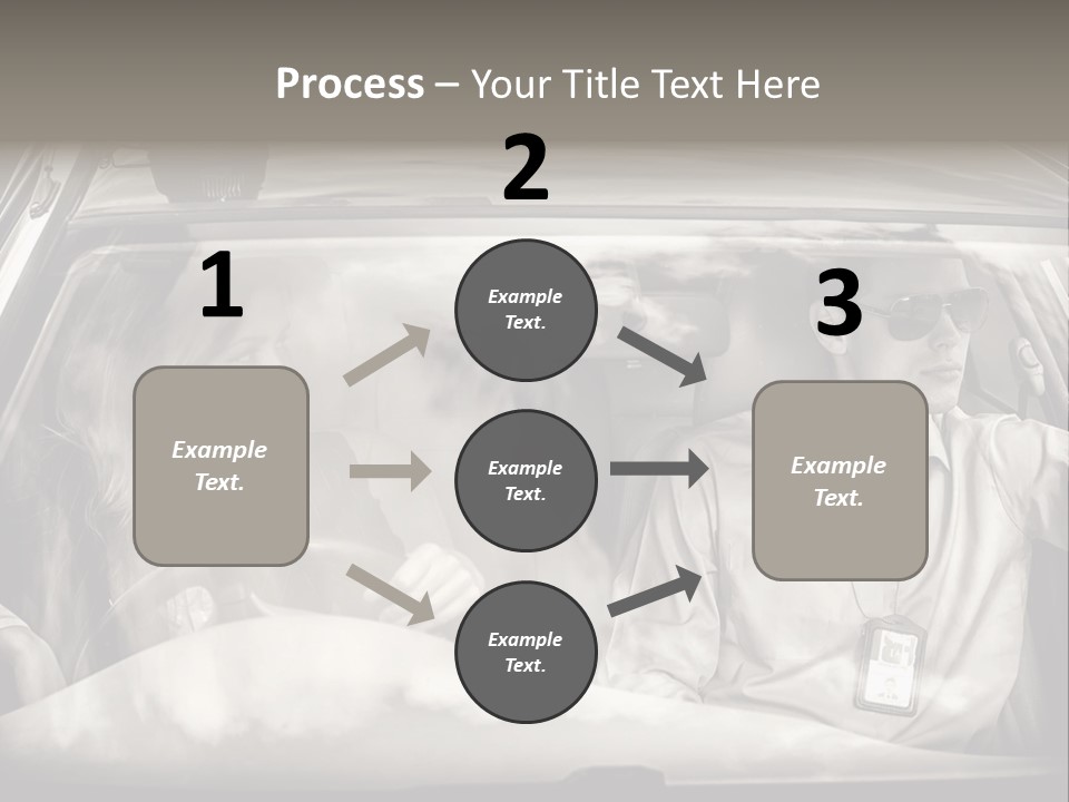 Caucasian Danger Sitting PowerPoint Template
