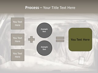 Caucasian Danger Sitting PowerPoint Template