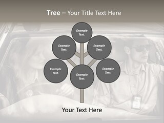 Caucasian Danger Sitting PowerPoint Template