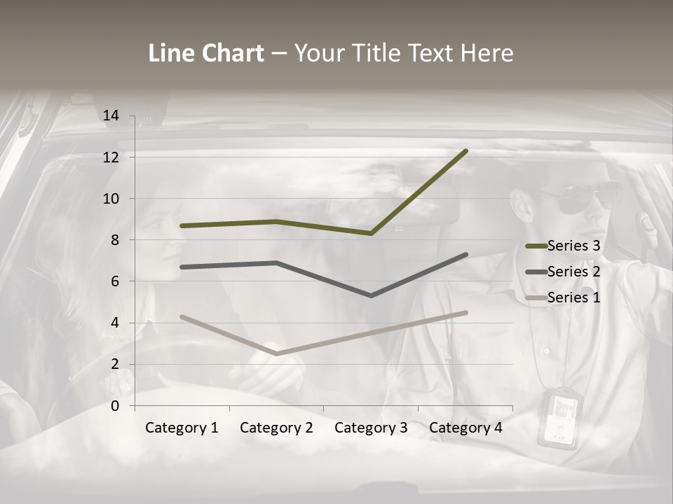 Caucasian Danger Sitting PowerPoint Template