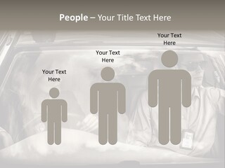 Caucasian Danger Sitting PowerPoint Template