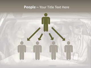 Caucasian Danger Sitting PowerPoint Template