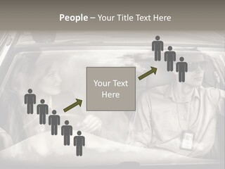 Caucasian Danger Sitting PowerPoint Template