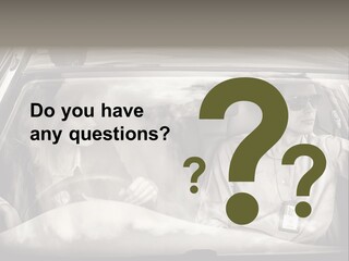 Caucasian Danger Sitting PowerPoint Template