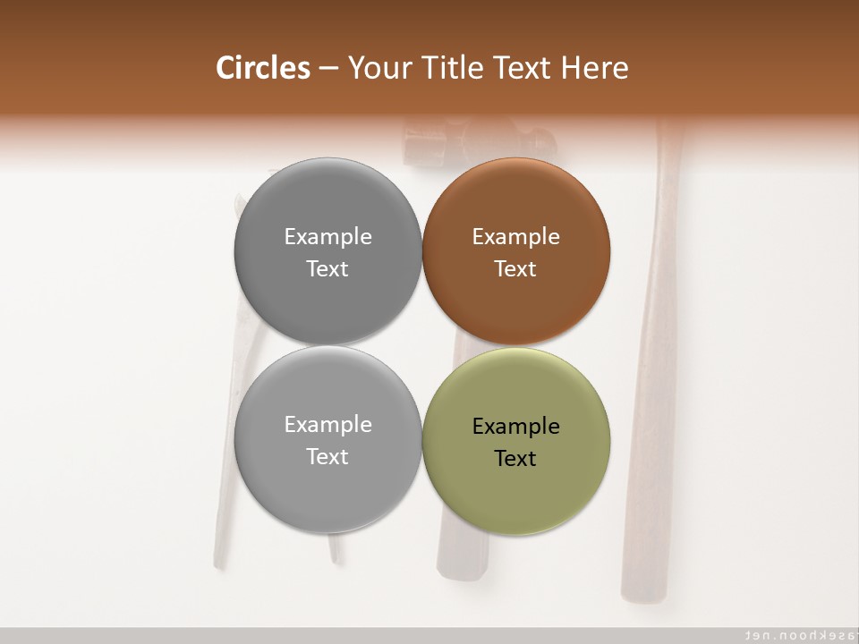 A Group Of Tools On A White Surface PowerPoint Template