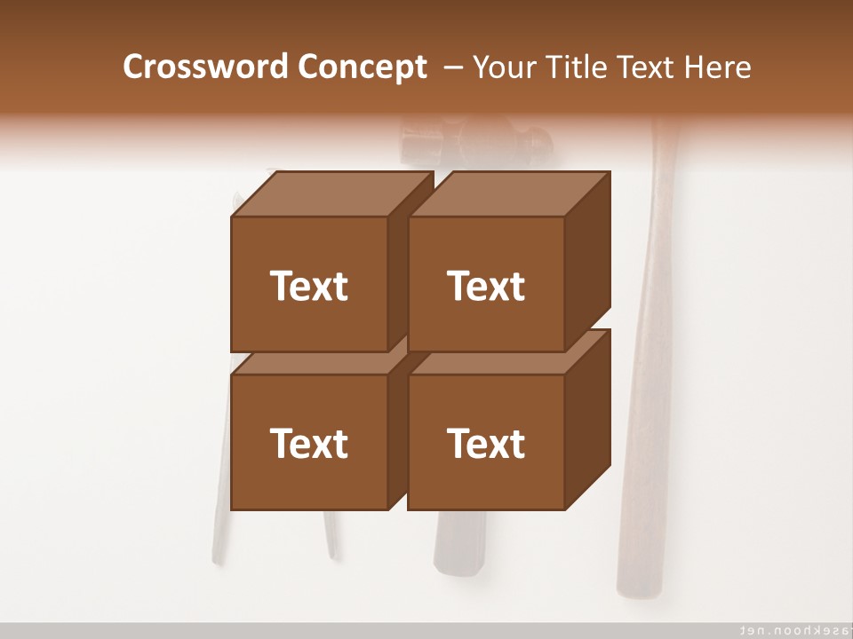 A Group Of Tools On A White Surface PowerPoint Template