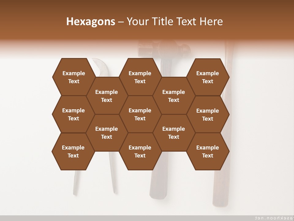 A Group Of Tools On A White Surface PowerPoint Template