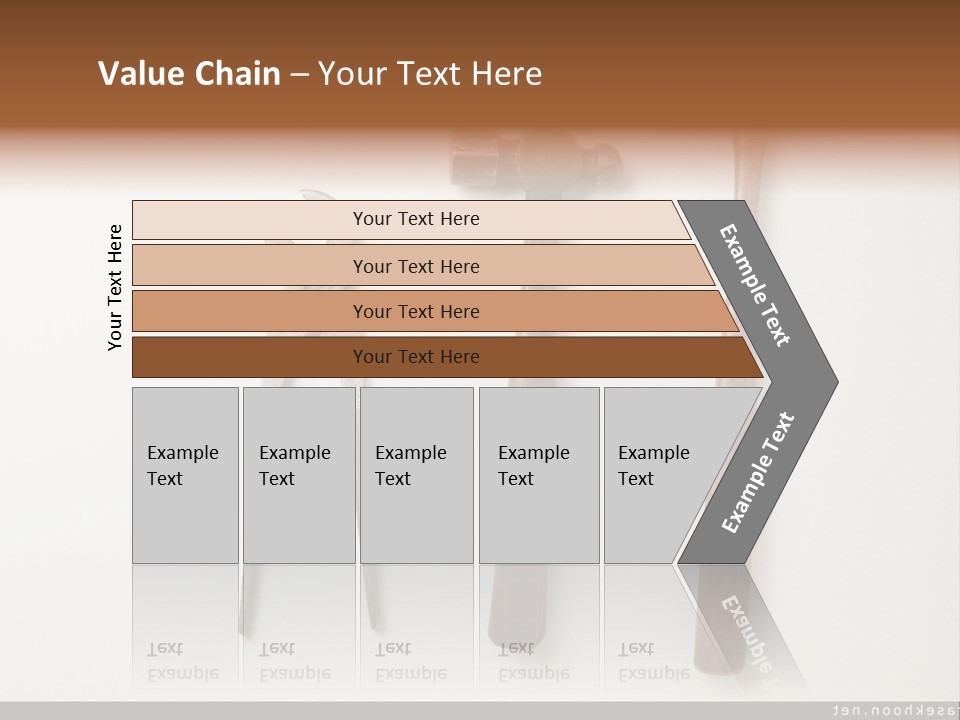 A Group Of Tools On A White Surface PowerPoint Template