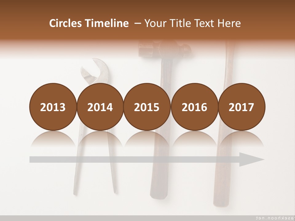 A Group Of Tools On A White Surface PowerPoint Template