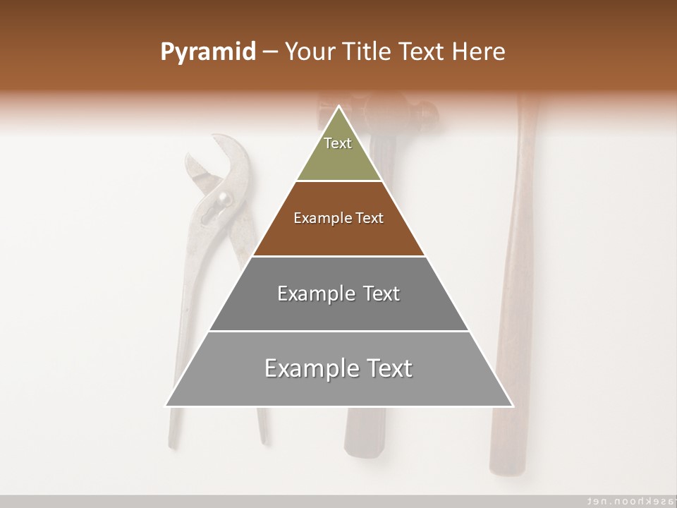 A Group Of Tools On A White Surface PowerPoint Template