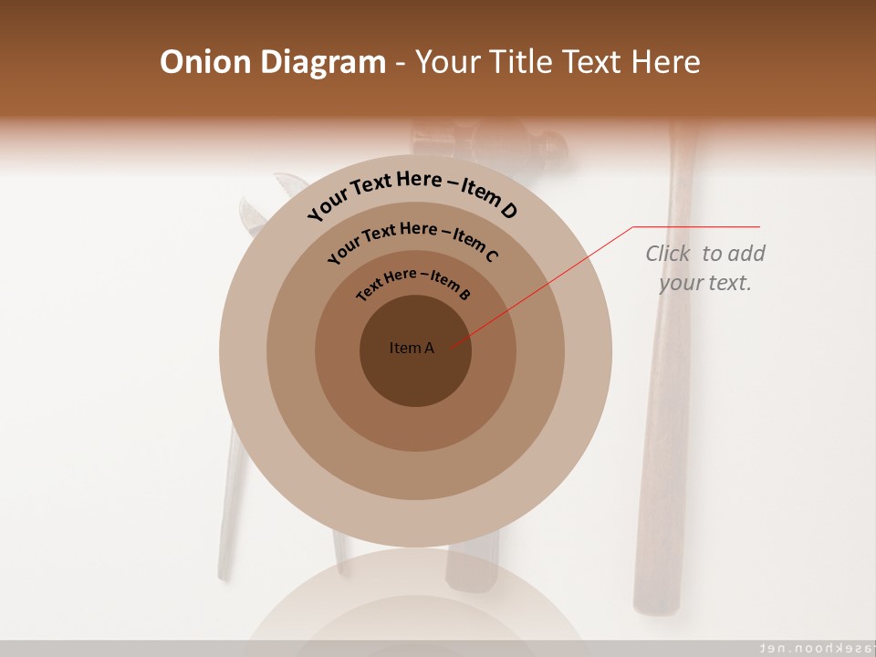 A Group Of Tools On A White Surface PowerPoint Template