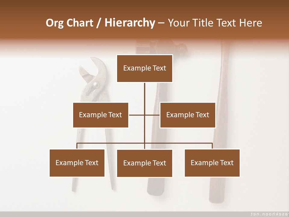 A Group Of Tools On A White Surface PowerPoint Template
