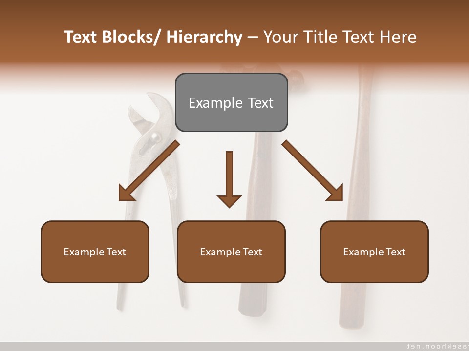 A Group Of Tools On A White Surface PowerPoint Template