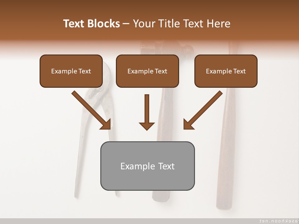 A Group Of Tools On A White Surface PowerPoint Template