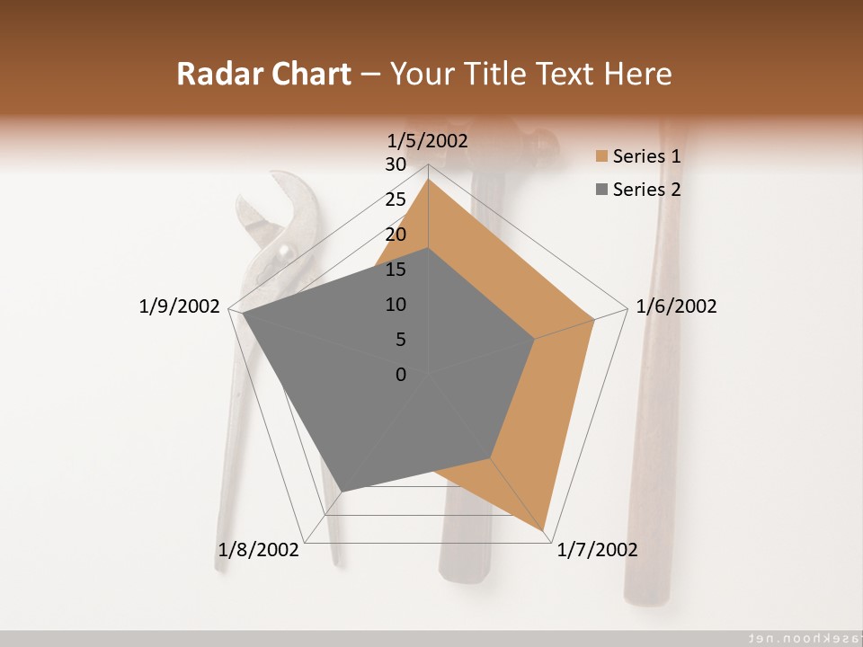 A Group Of Tools On A White Surface PowerPoint Template