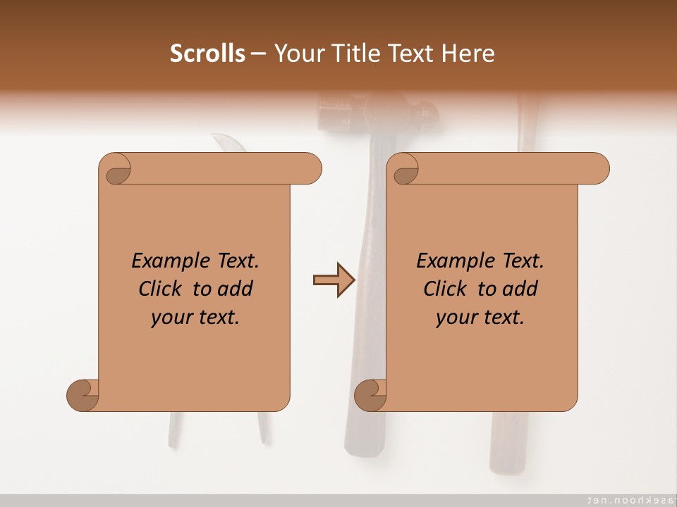 A Group Of Tools On A White Surface PowerPoint Template